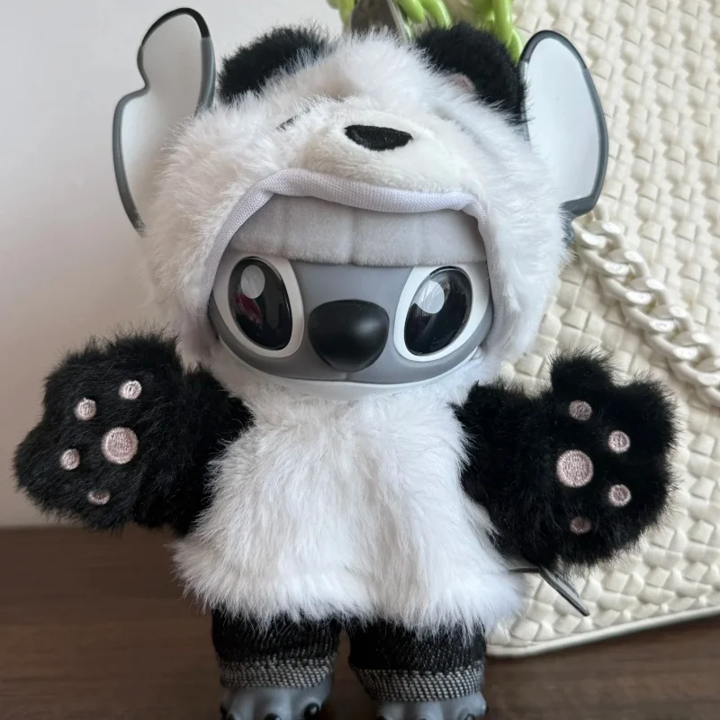 

New Genuine Stitch Limit Edition Panda Series Blind Box Display Case Stitch Backpack Pendant Small Doll Bag Decoration Gift Toys