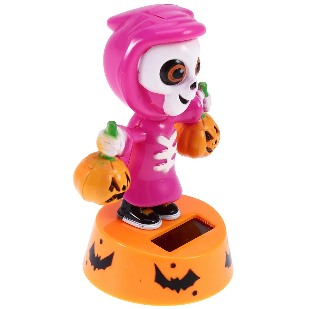 ديكور شبح الرقص الشمسي للهالوين يعمل بالطاقة الشمسية لسطح المكتب ورف الكتب وديكور المنزل وديكور الهالوين #4