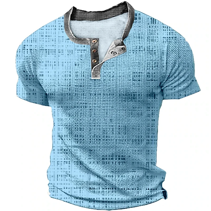 Herren Atmungsaktives Sommer-Poloshirt Outdoor Freizeit Sport Kurzarm-T-Shirt V-Ausschnitt Design Alltägliche Ausgehmode Oberteil – Detail 15