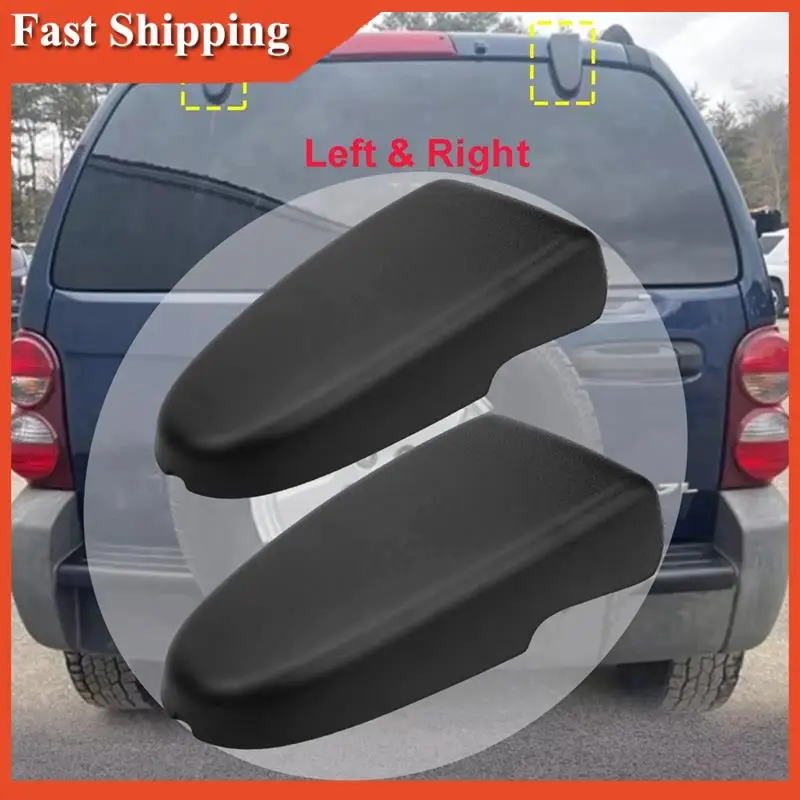 

A90E-2Pc Car Rear Gate Hatch Trunk Window Glass Hinge Cover For Jeep Liberty KJ 2002-2007 55360366AE 55360367AE
