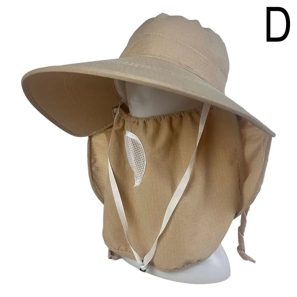 Sommer Schnelltrocknender UV-Schutz Fischerhut Gesichts- und Nackenschutz Outdoor Angeln Radfahren Verstellbarer Herren-Schirmhut Damen-Bucket-Hat – Detail 20