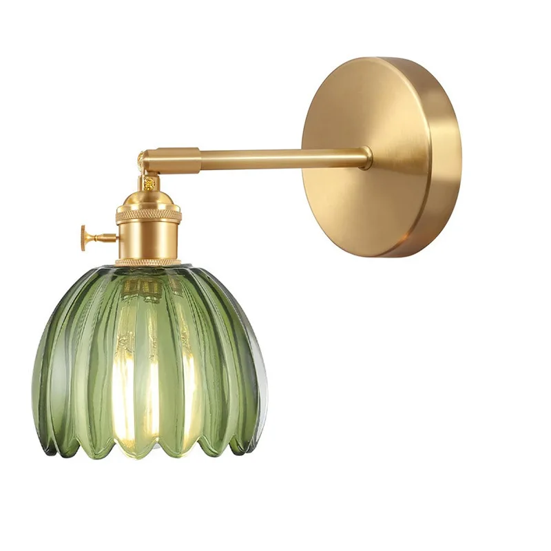 

Modern Indoor Wall Light Lamp Suitable For Bedroom Bedside Living Room Home Vintage Glass Wall sconce Decor Light Fixture