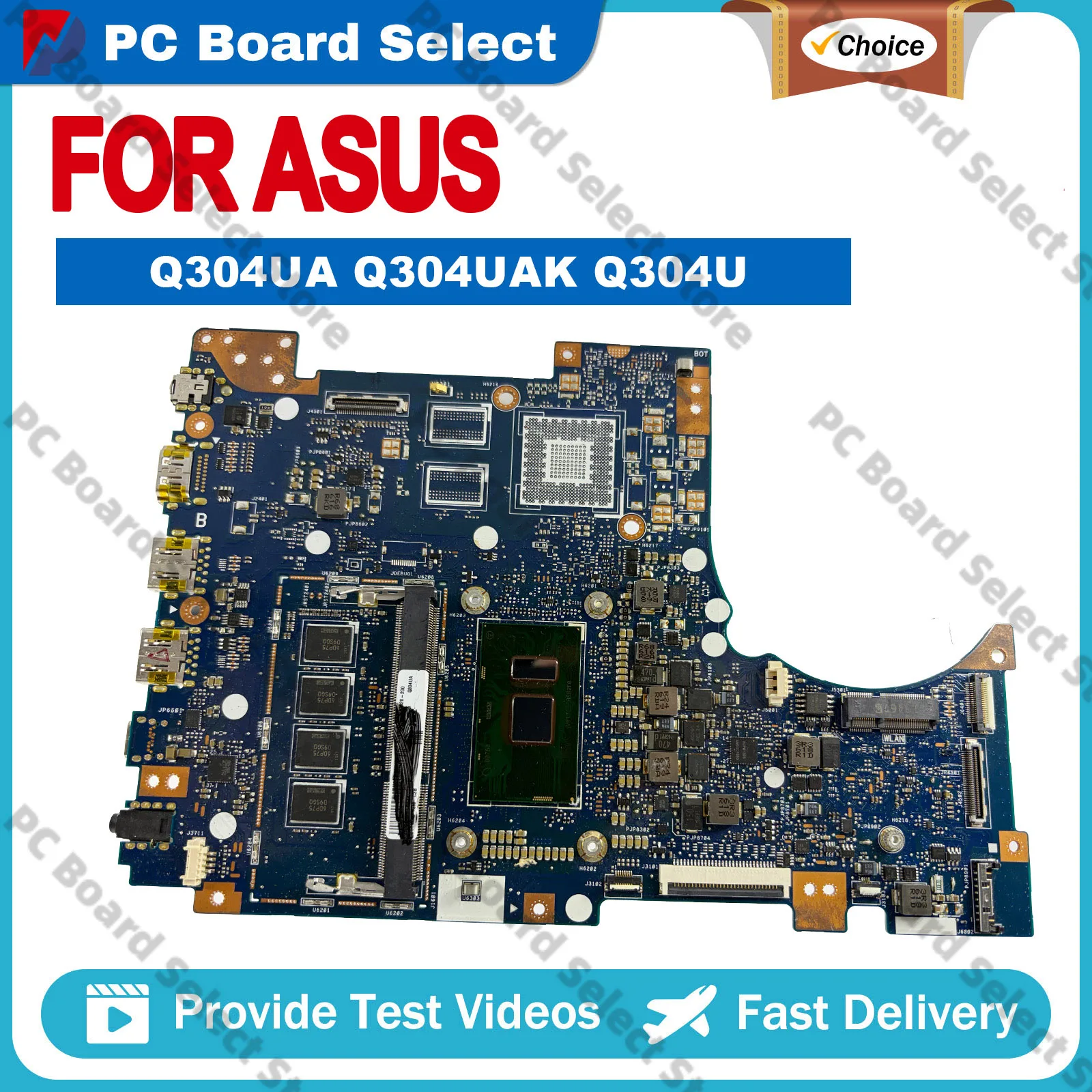 

Q304U Q304UA Laptop Motherboard For ASUS VivoBook Q304UA Q304UAK Notebook Mainboard With I3 I5 I7 CPU 100% tests OK fast ship