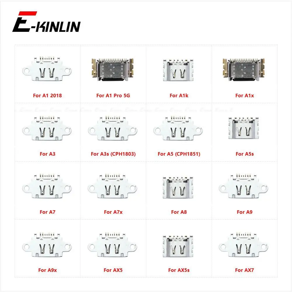 Charge Charging Plug Dock USB Jack Connector Socket Port For OPPO A1 Pro A1k A1x A3 A3s A5 A5s A7 A7x A8 A9 A9x AX5 AX5s AX7