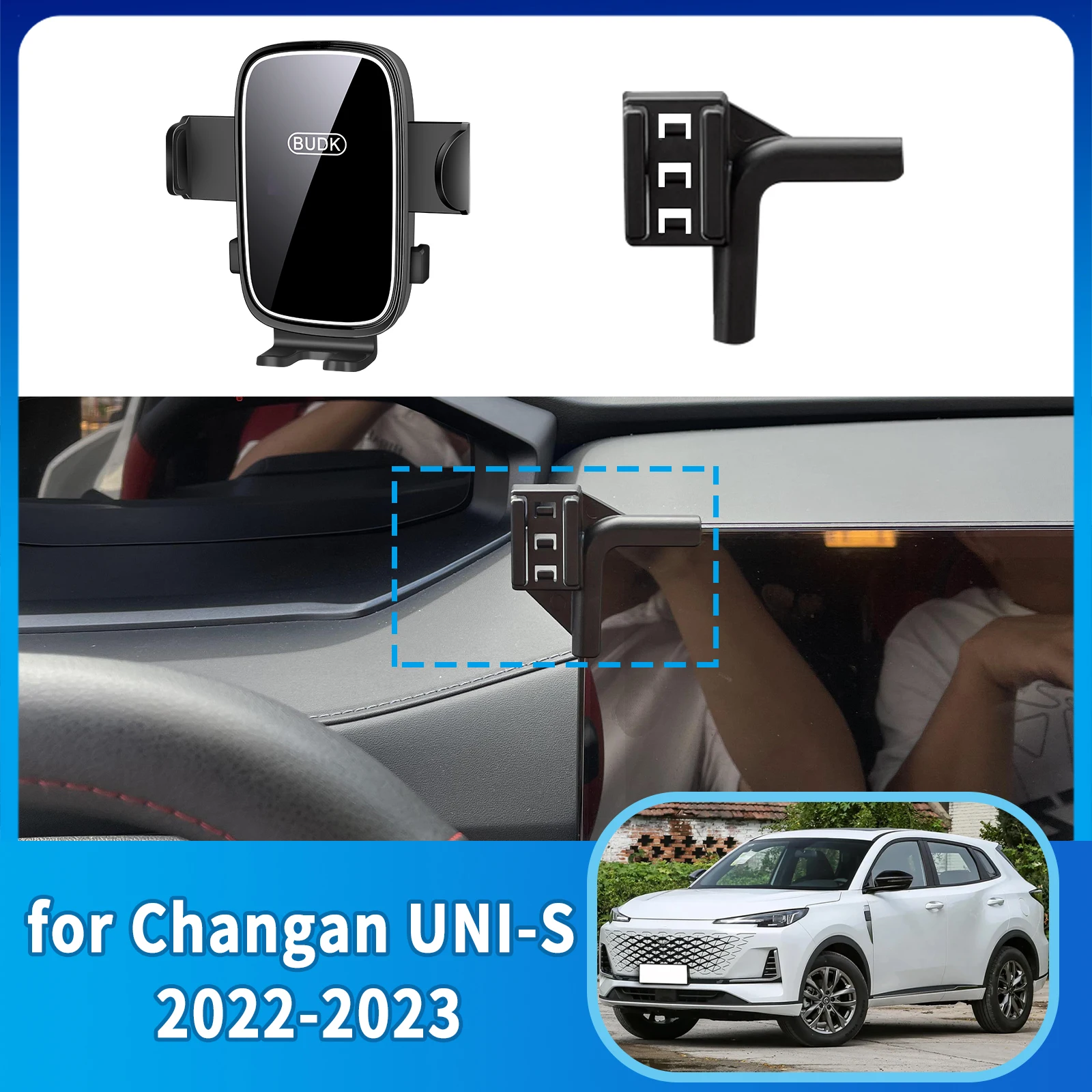 

​​fit for Changan UNI-S CS55 PLUS 2022~2025 Custom Fit Phone Holder Mount Dashboard Screen Base No Drill Car​​ accessoires