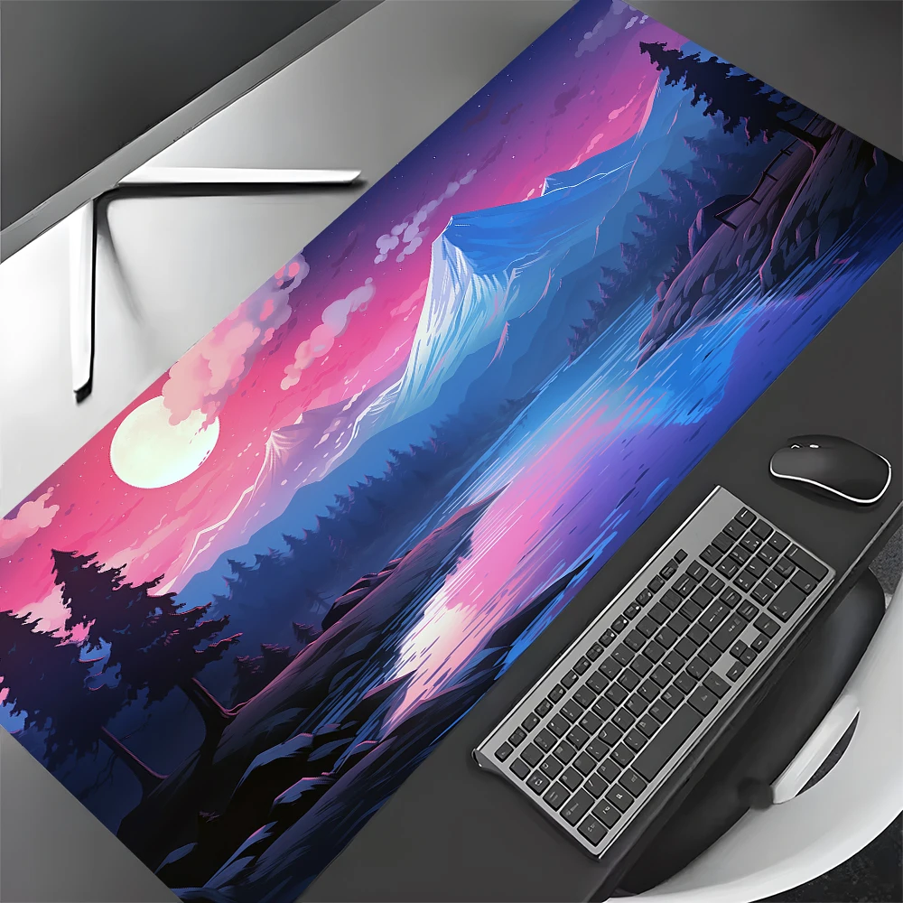 

Уникальный дизайн заката и природного пейзажа Коврик для мыши Настольный коврик Нескользящий офисный коврик с прошитыми краями Игровой коврик Коврики для компьютерной мыши