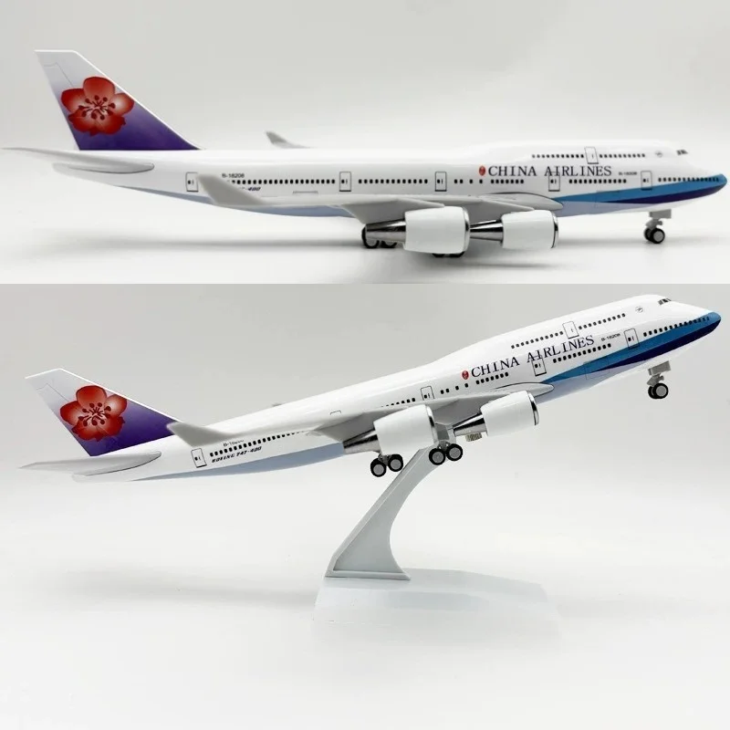 

Airplane Resin Model B747 30cm China Airways Diecast Plane 1/240 Scale With Stand Aircraft Collection Aviation Enthusiast Gift