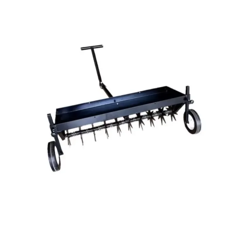 Golf Course Lawn Spike Aerator Lawn Rotary Cultivator Lawn Poke Hole Machine for All Types of Turf and Soil