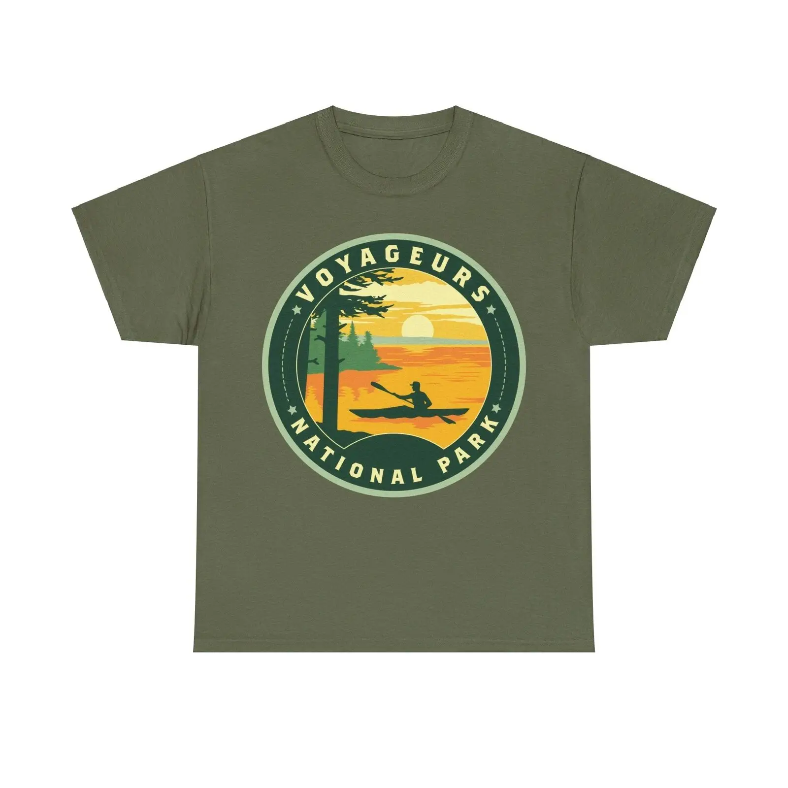 Voyageurs National Park Minnesota Round Logo T shirt