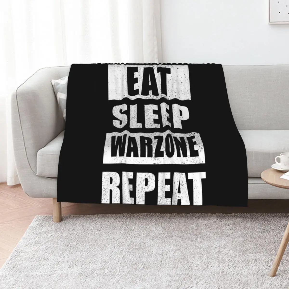 

Eat Sleep Warzone Repeat Throw Blanket Thermals For Travel Designers Thin Beautifuls Blankets