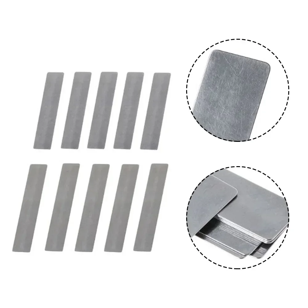 10Pcs Piston Compressor Valve Plate High Quality Reed Plate Steel Shrapnel Spacer Air Compressor Spare Parts Silver