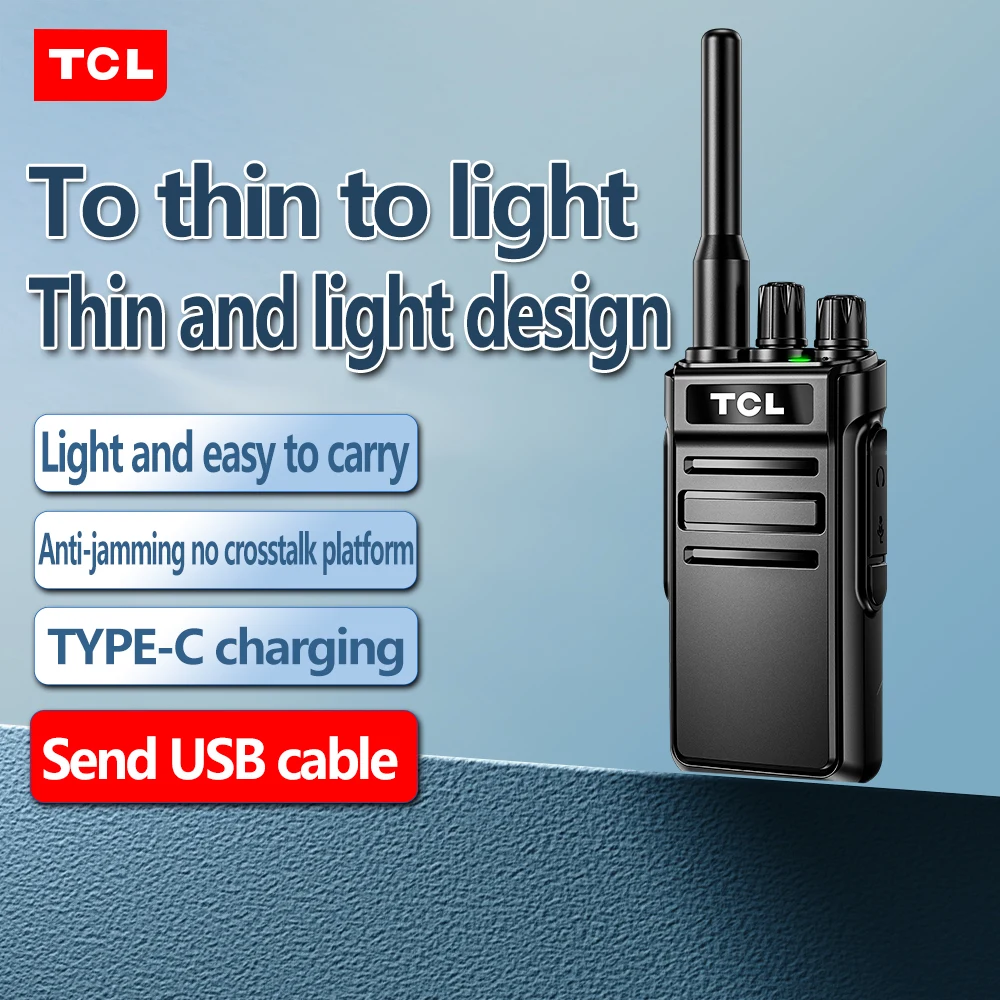 Tcl Walkie-Talkie Ht6 Glory Versie Professionele High-Power Remote Site Hotel Outdoor Business Office Radio