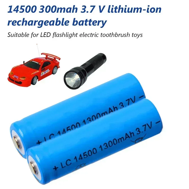 ใหม่ AA 14500 300Mah 3.7 V แบตเตอรี่ลิเธียมไอออน Li-Ion แบตเตอรี่สำหรับไฟฉาย Led ไฟหน้า