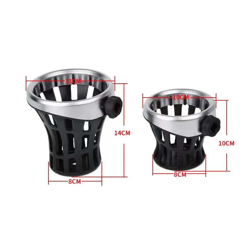 Panical-soporte cromado para manillar de bebidas, soportes de montaje L & R para Honda Goldwing GL1800, F6B, GL1800, 2018-2023