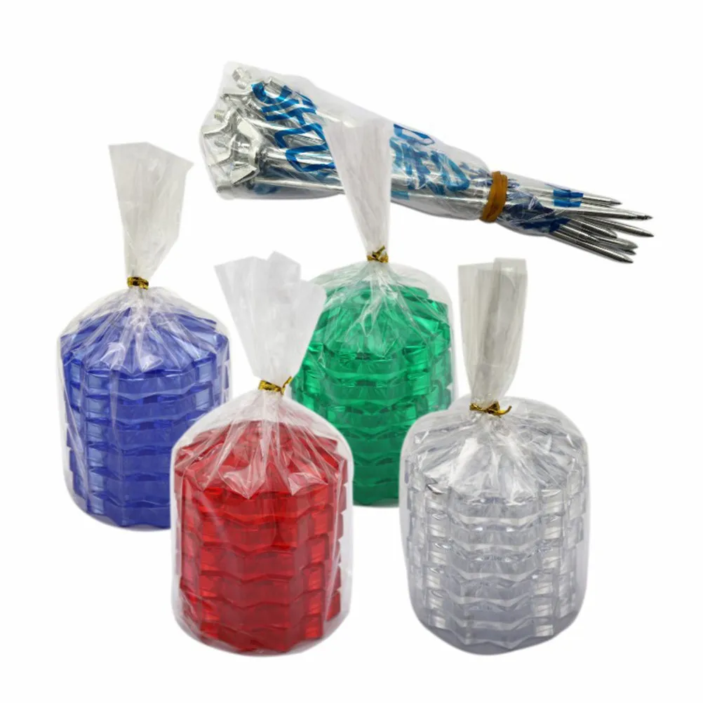 4pcs Spike Stick Straight Rod Receipt Holder Plastic Round Base Metal Body For Memo Note Storage Desk Organizer For