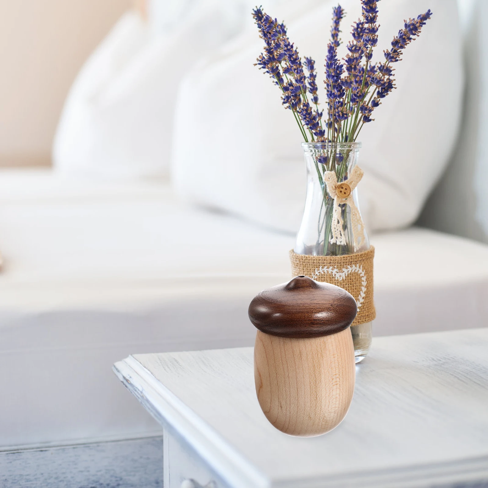 

Cotton Bud Holder Wooden Desktop Organizer For Home Hotel Daily Use Reusable Pegwood Container Tabletop Toothpick Dispenser