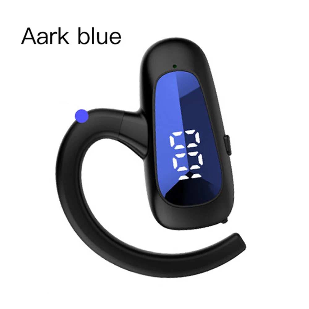 Drahtlose Bluetooth-Kopfhörer, digitales Display, einzelne Ohrhörer, ultralange Standby-Business-Kopfhörer, HD-Anruf-Headset, Mono für den Außenbereich