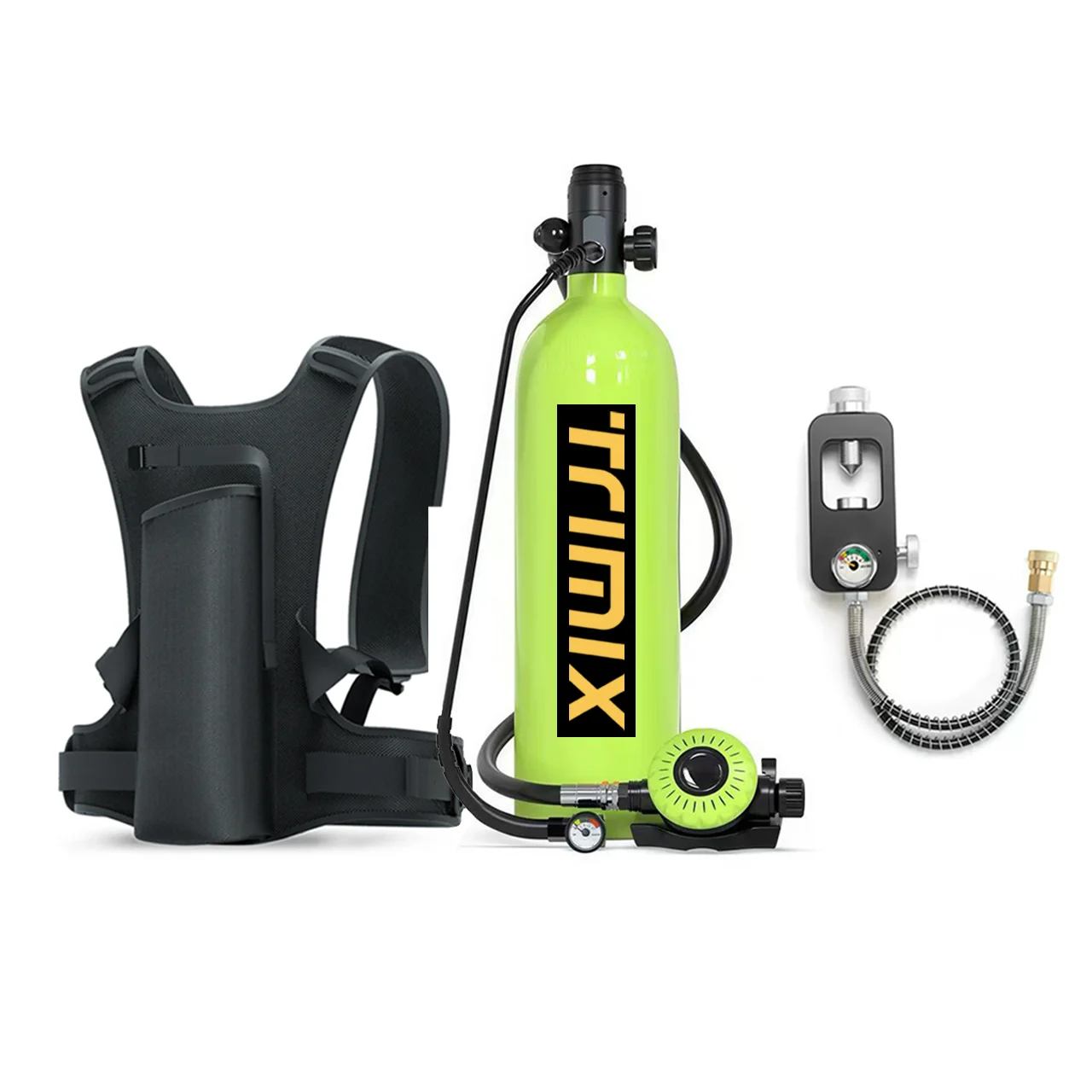 

Портативный мини-баллон для подводного плавания TRIMIX 2.0L | Снаряжение для дайвинга с аквалангом: 30 м глубина, 35 минут под водой