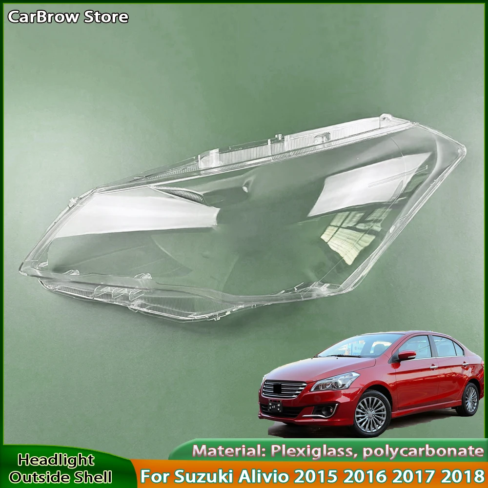 

Headlamp Shell Lens Plexiglass For Suzuki Alivio 2015 2016 2017 2018 Front Headlight Cover Transparent Shade Lampshade