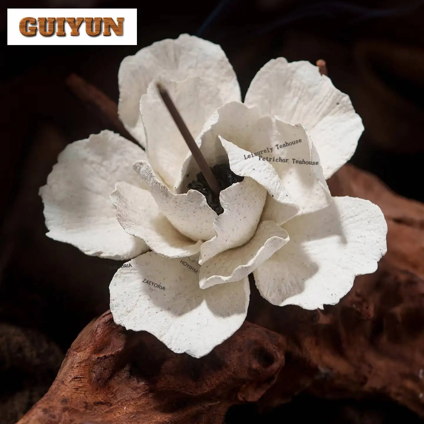 Handcrafted Gardenia Incense Holder Incense Smoke Waterfall Incense Burners Consecrate Censer Buddhism Supplies Decoration