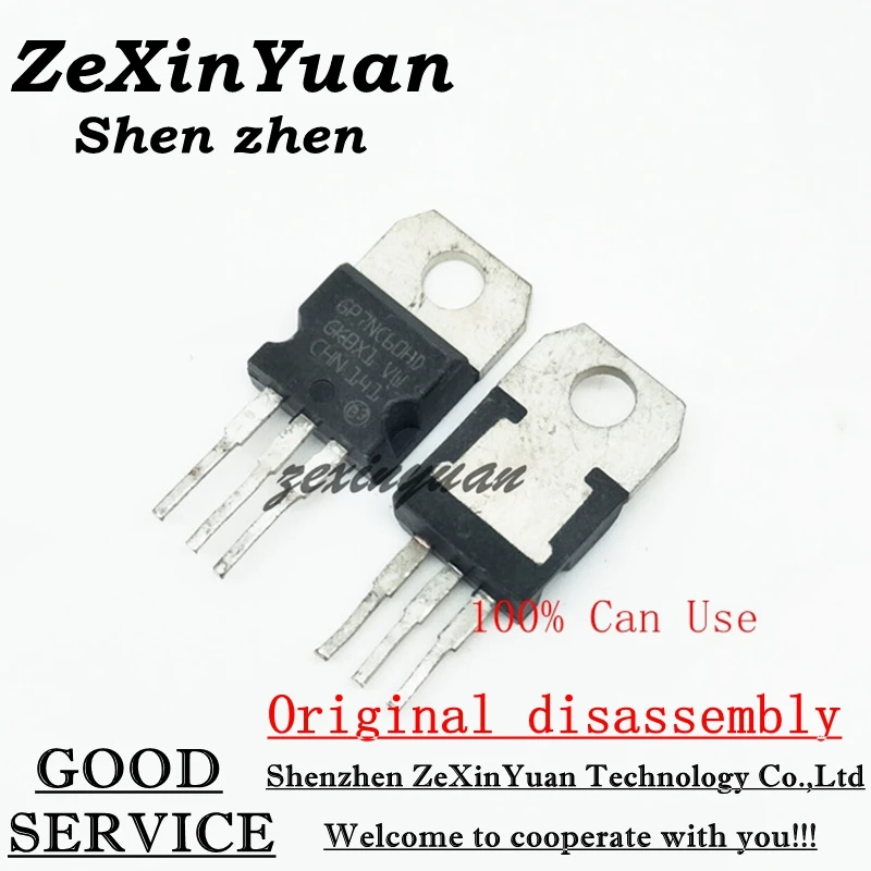 

5PCS GP7NC60HD GP7NC60HD STGP7NC60HD GB7NB60 600V 25A TO-220 Original disassembly