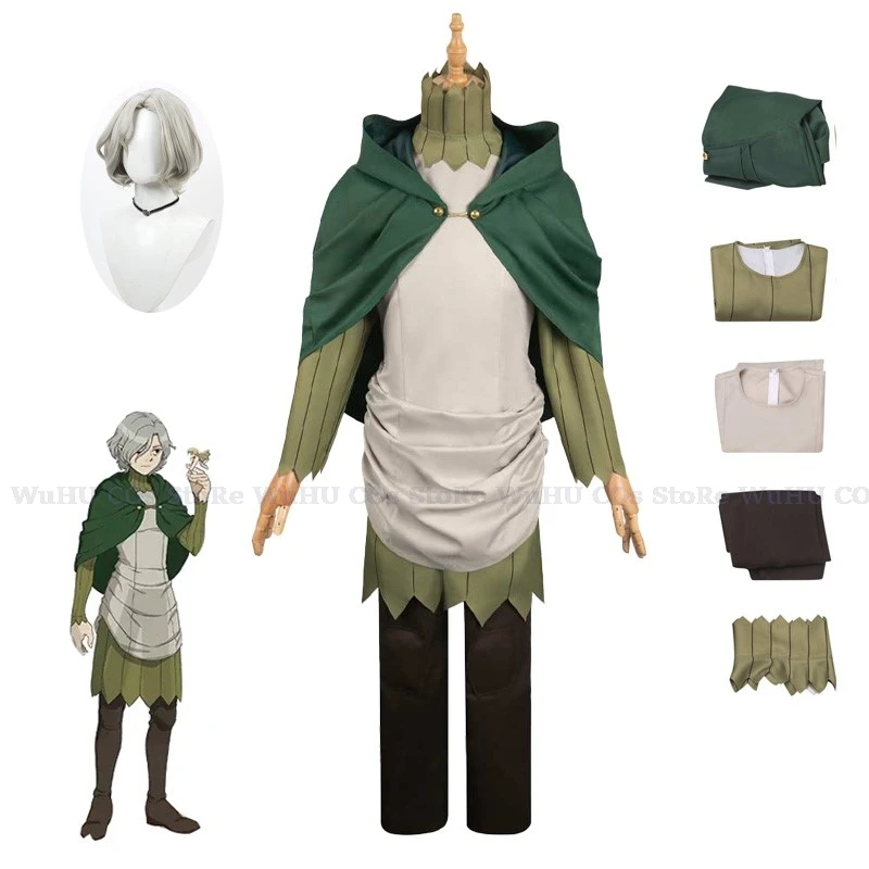 Anime Delicious In Cos Dungeon Mithrun Cosplay Shirt Pants Shawl Costume Wig Cloak Men Male Outfit Halloween Carnival Party Suit