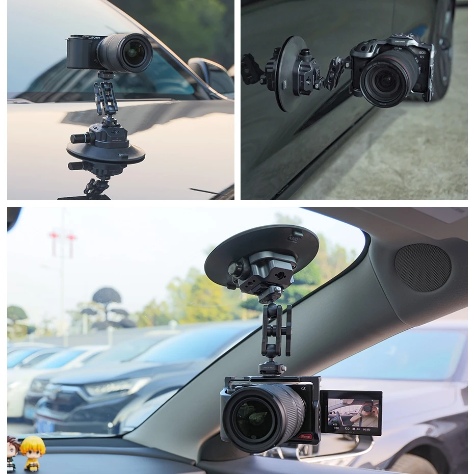 Ulanzi FALCAM F22 2822 Quick Release Suction Cup for DSLR Camera Aciton Camera Smartphone 3 inch Camera Suction Cup with