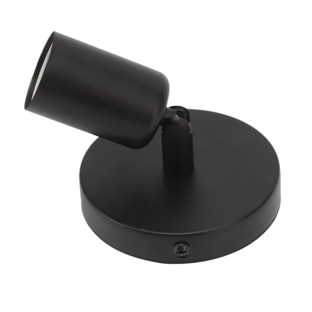 Easy Iron Wall Lamp Holder 85-265V 180 Degree Wall Lamp Base E26E27 Bulb Socket Bedroom