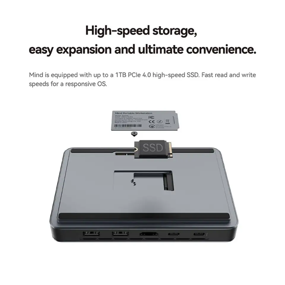 Khadas Mind 2、インテル Core Ultra 7 155H搭載ポケットミニPC、5.55