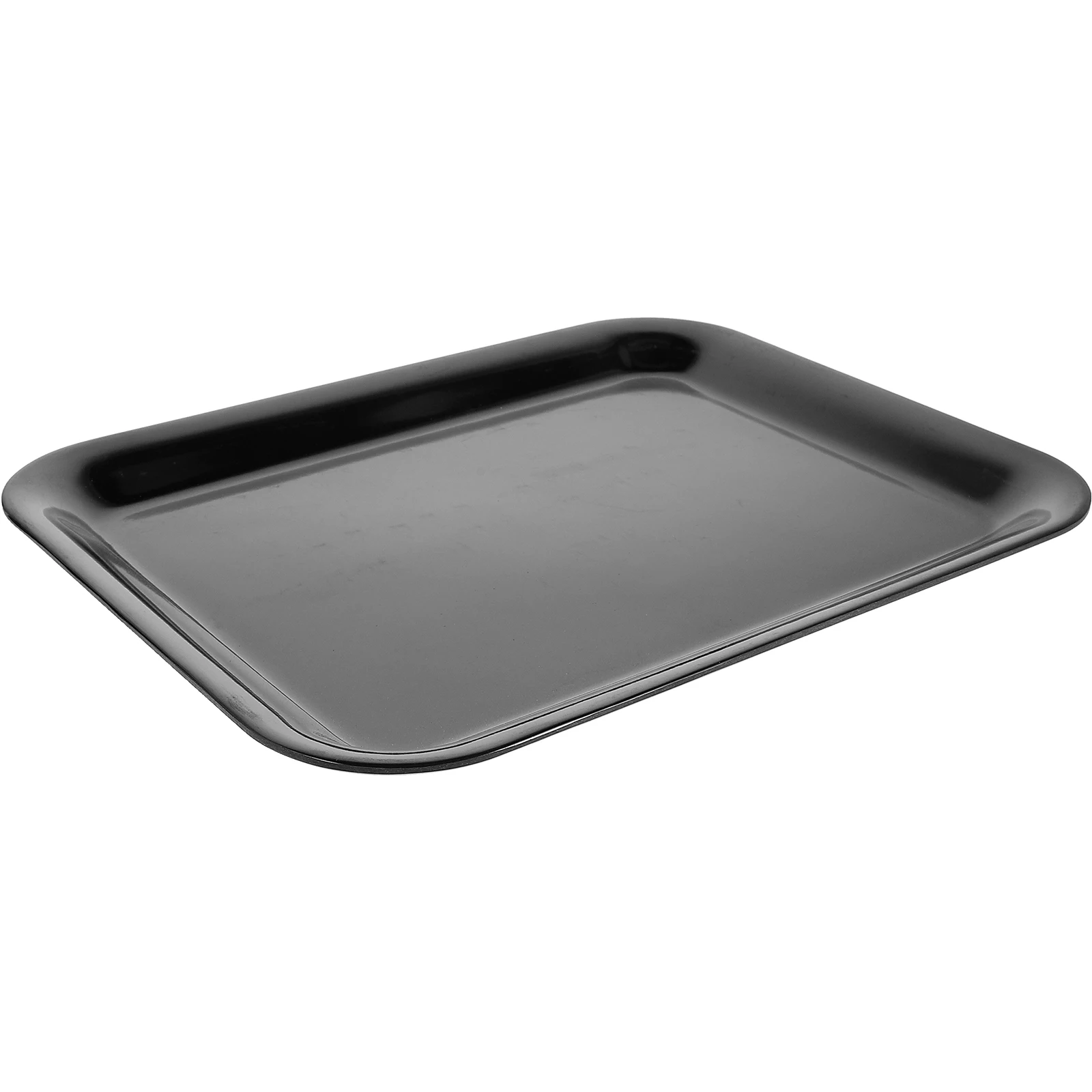 

13 Inch Decorative Serving Tray Shatterproof Lightweight Plastic Bread Snack Dessert Plate Stackable Fruit Tray For Cafeteria