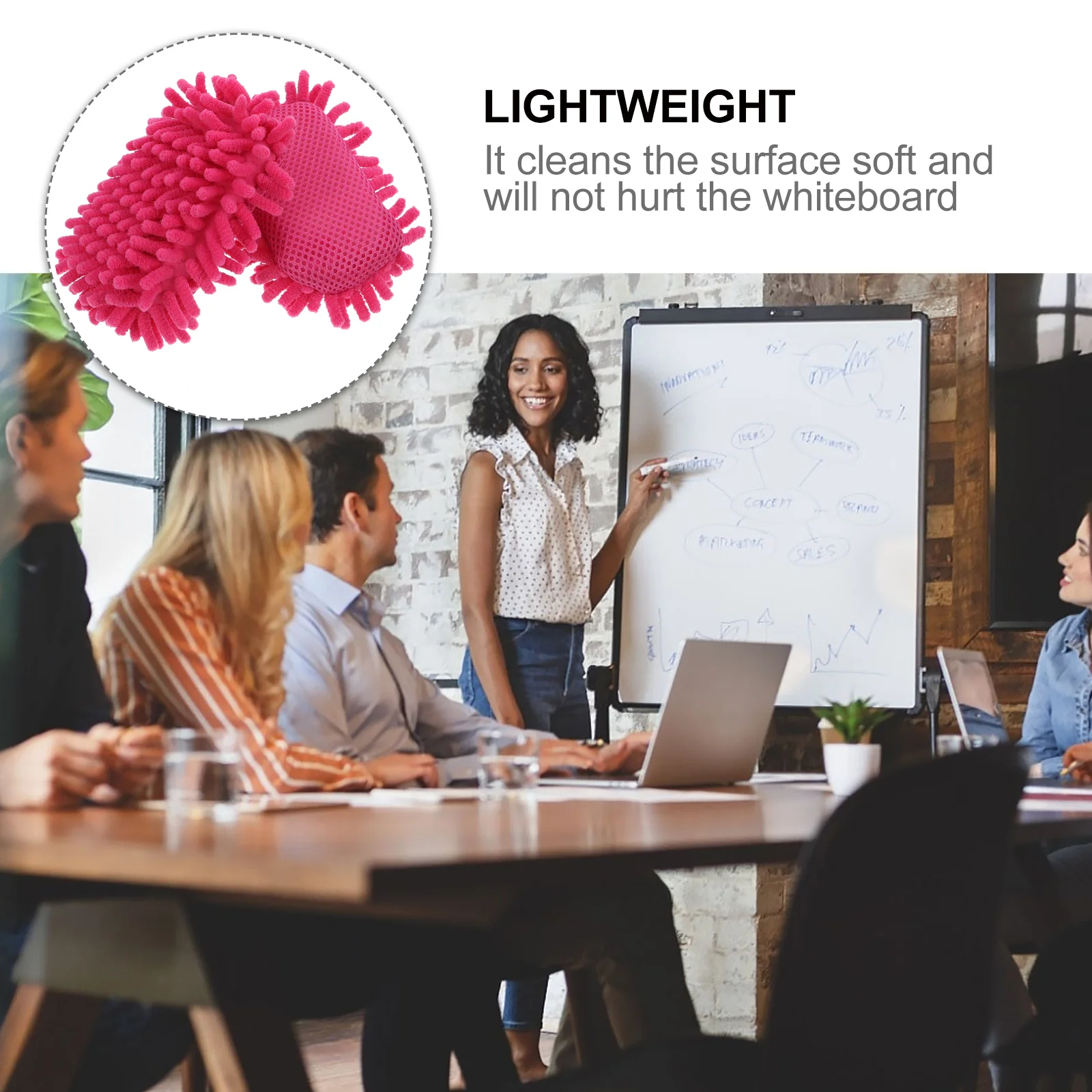 2 Pcs 셔닐 실 칠판 지우개 클리너 지우개 어린이를위한 스폰지 학교 용품 및 분필 여행 파스텔 연필