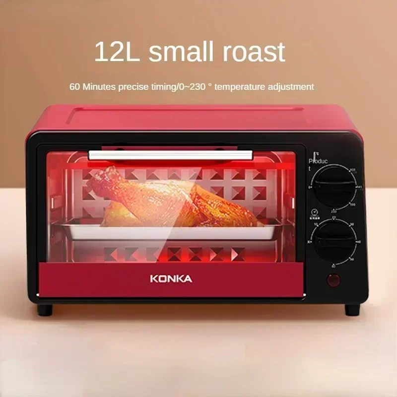 New Mini 12L Automatic Cooking Oven. For pizza, cake baking. Multifunctional. Kitchen Utensils. Electric Oven. Mini Oven.