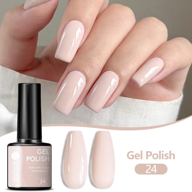UR SUGAR 7ML Nagelgel Fresh Macaron 107 Farben Alle für Maniküre Semi-Permanent Abziehbarer LED UV Langanhaltender Nagelkunstlack