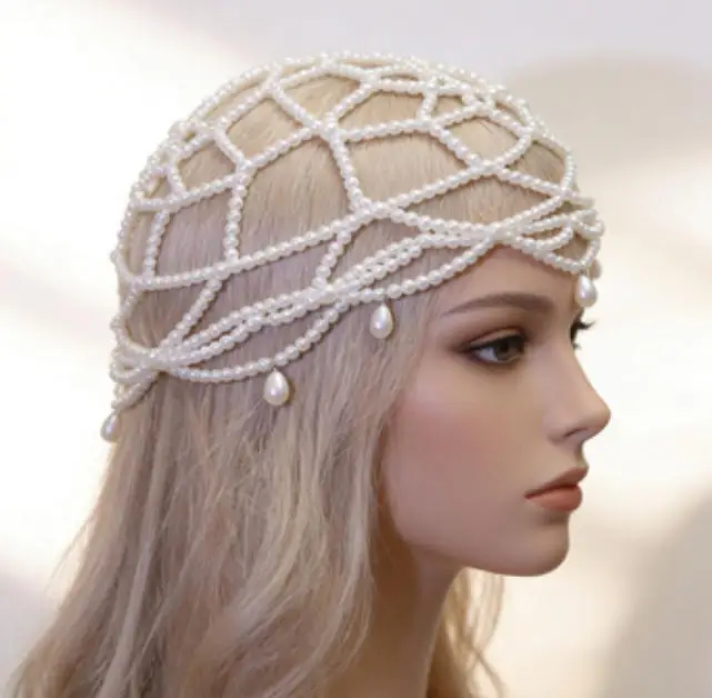 

Модный сетчатый головной убор с повязкой на голову, состоящий из одной части, подходит для ношения в различных случаях - головной убор для укладки волос.