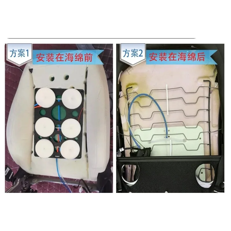 Car Seat Massage Upgrade Kit 6 Points Pneumatic Massage Seat Accessories Built-in Lumbar Support Lumbar Support