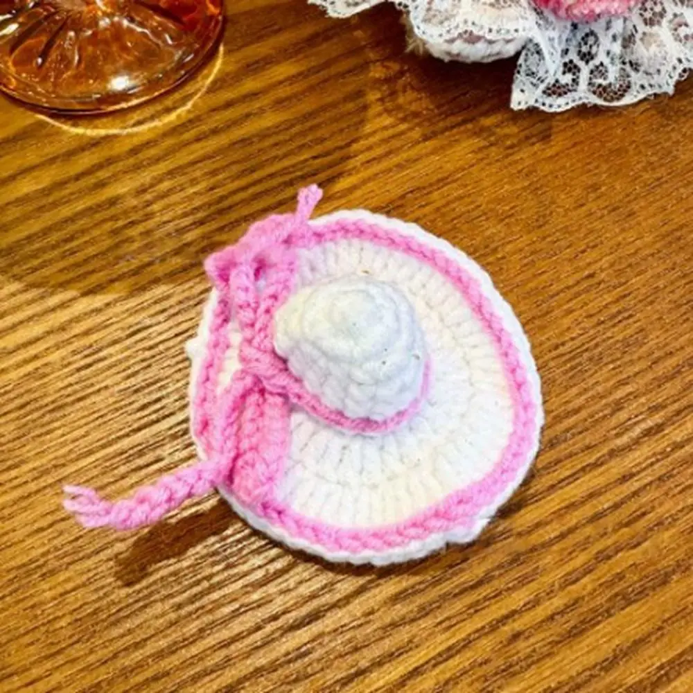 Fashion Animal Knitted Hat Casual Wear Candy Color Hats Mini Cute DIY Knitted Skirt Accessories for 10cm Cotton Dolls