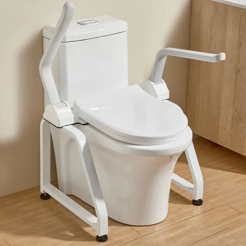Toilet Grab Bar Anti-Slip Support For Elderly Bathroom Safety Standing Aid 300 Jin Load Capacity Stainless Steel Minimalist