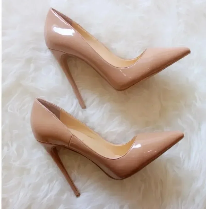 2023 Luxury so kate pumps Brand Red Bottom shoes for Women High Heel shoe 8cm 10cm 12CM Pointed Toe shoe Womens black /nude