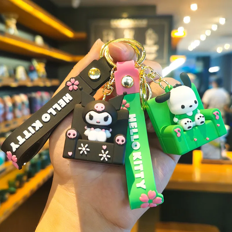 

New Sofa Sanrio Keychain Kuromimi Small Accessories Sanrio Bag Small Gift Companion Gift Fashion Toys Anime Cartoon