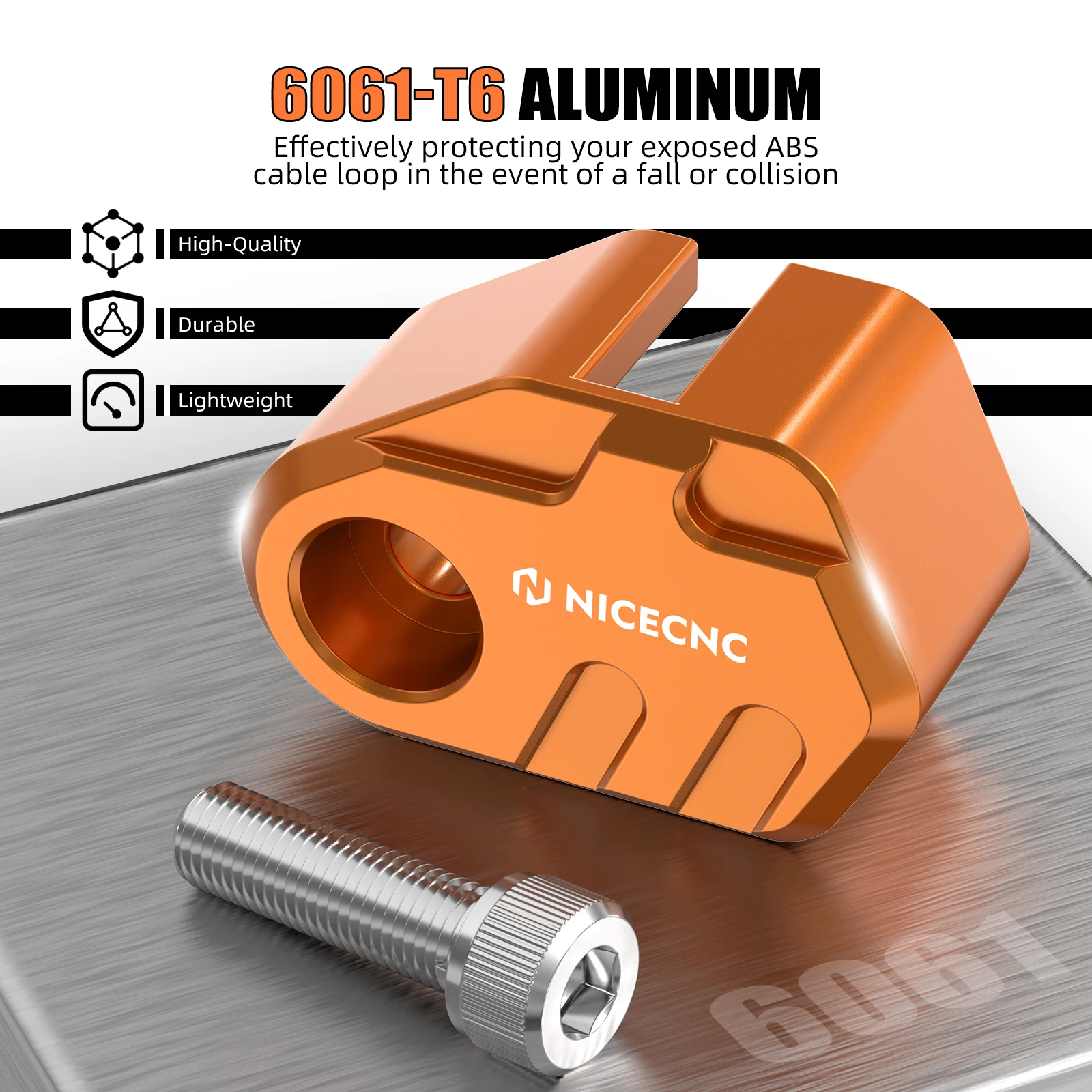 غطاء حماية كابل ABS خلفي للدراجة النارية لـ KTM 690 إندورو R 690 SMC R 2012-2025 2024 Husqvarna 701 إندورو Supermoto 2016-2025