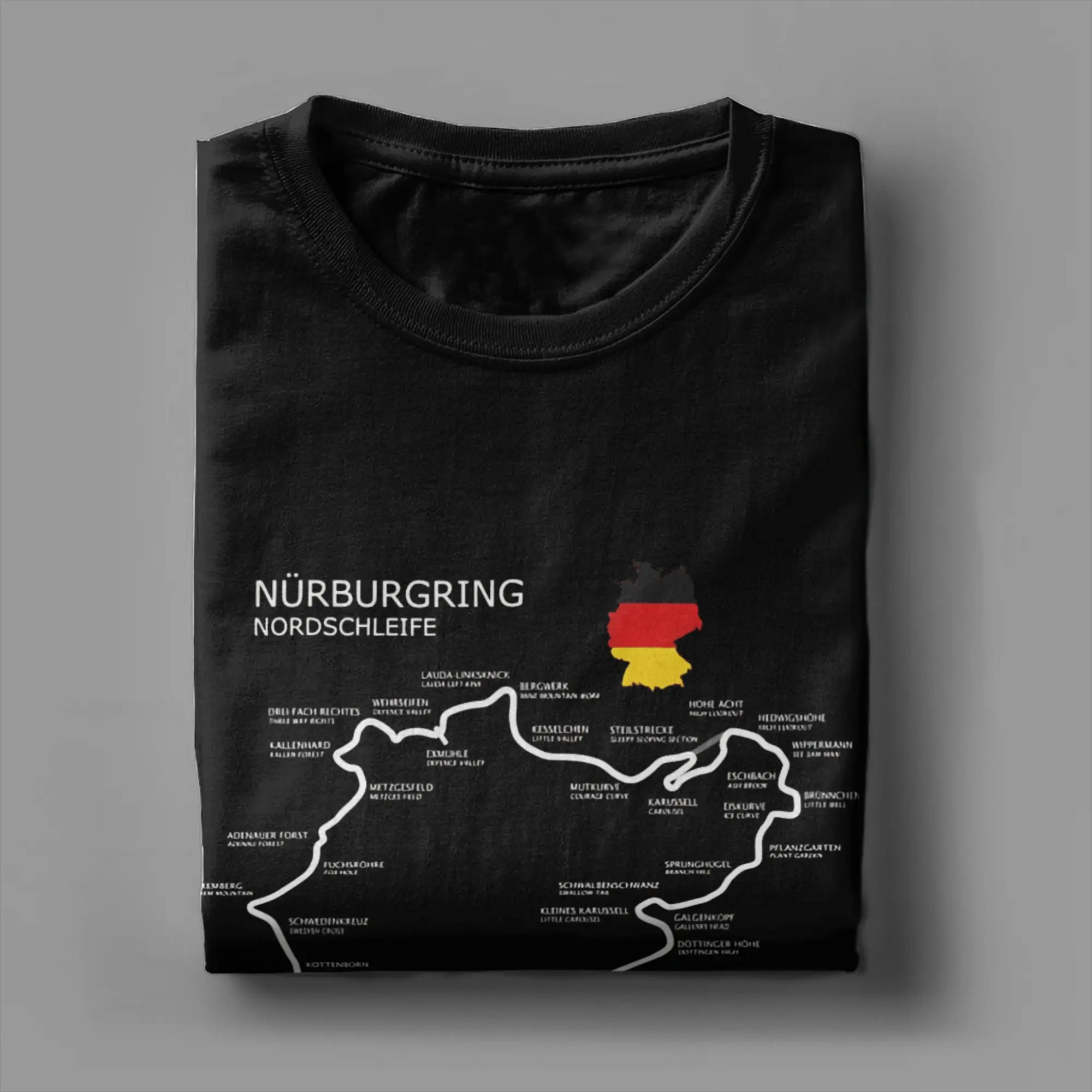 Das Nürburgring-T-Shirt für Erwachsene, Vintage-T-Shirts, Sommer-T-Shirt mit Rundhalsausschnitt, Harajuku-T-Shirt, heißer Verkauf, Kleidung in Übergröße – Detail 4