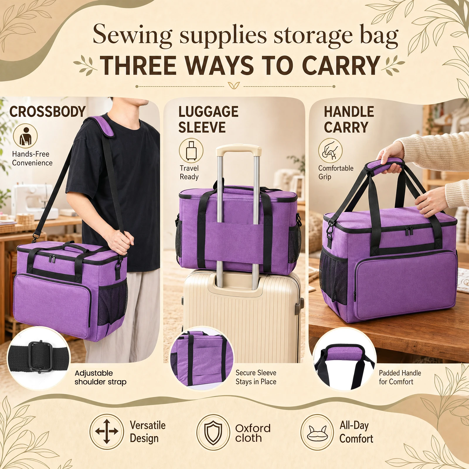 Grande sacoche de transport po - Travel Accessories To Sew avis et prix