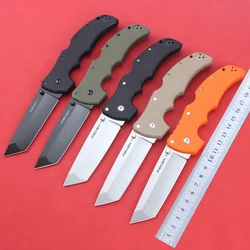 New Cold Pocket Folding Knives RECON 1 AUS 10A Steel Outdoor Military Tactical Survival Knife Portable G10 Handle Hunting Knife