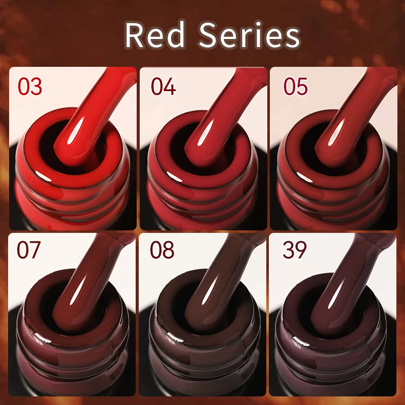 UR SUGAR 7ml 체리 레드 시리즈 젤 네일 폴리쉬 와인 레드 107 컬러 반짝이는 글리터 세미 퍼머넌트 소크 오프 UV LED 젤 바니쉬