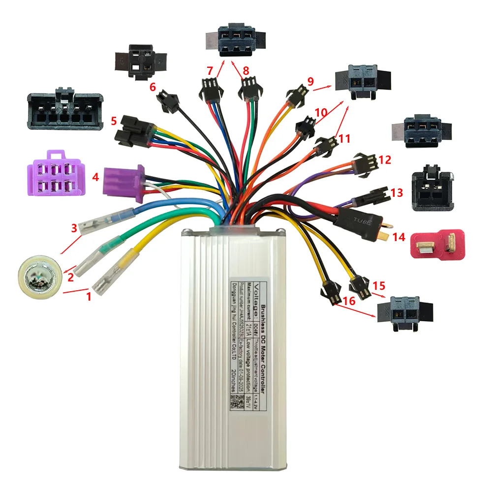 Bürstenloser Motorcontroller JH4AJ5525DZBL 48V 21A für Elektroroller, Fatbikes, Mountainbikes und E-Bike-Zubehör – Detail 3
