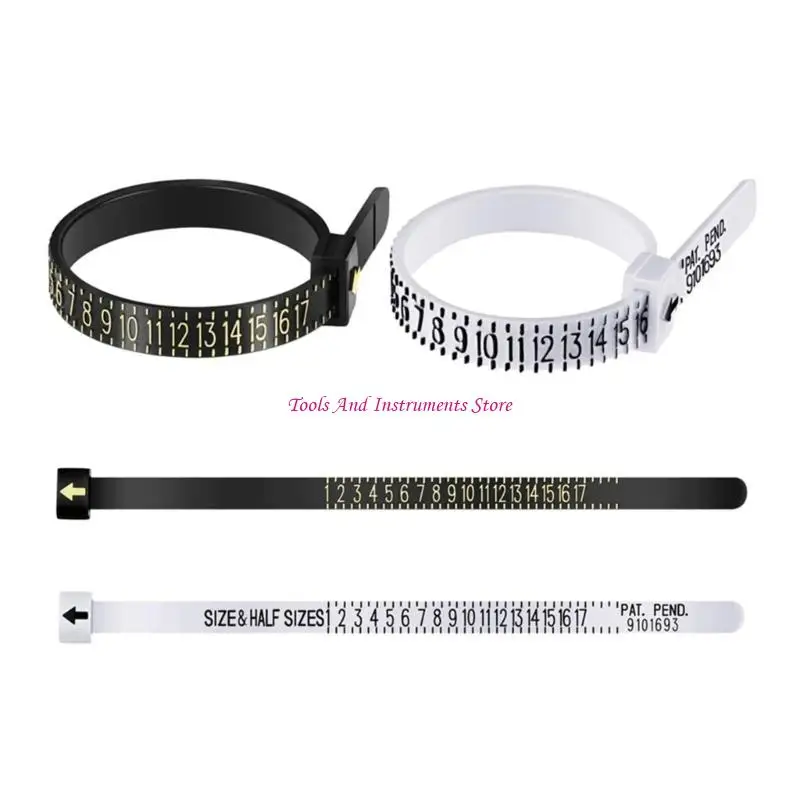 Strumento dimensionamento anello bobina Uksize US Misurazioni dimensioni Ring Sizer Accessorio inserto C7AC