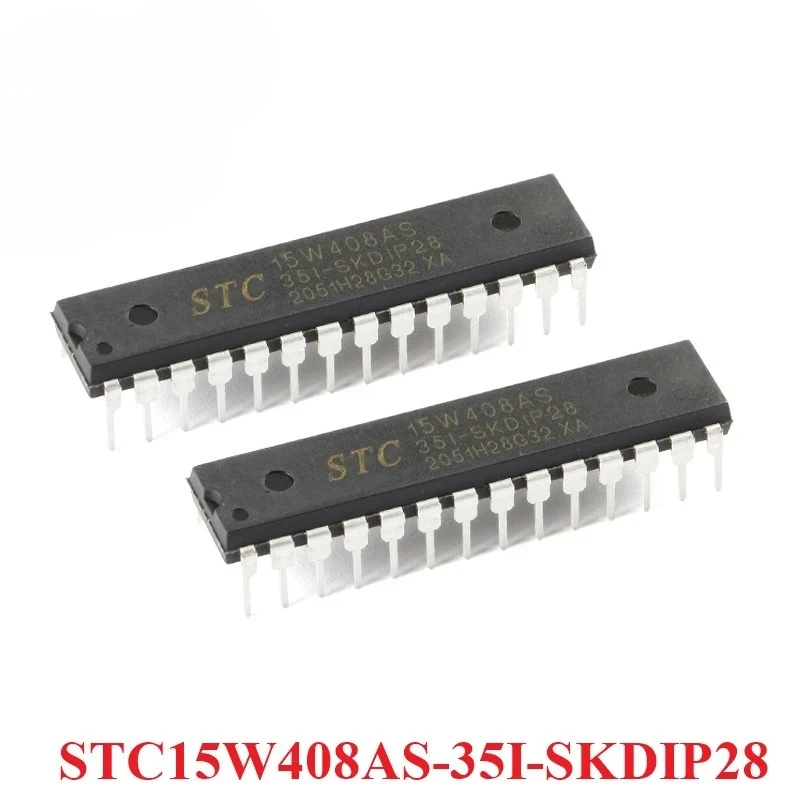 5pcs/1pc STC15W408AS STC15W408 Microcomputer Microcontroller MCU SMD STC15W408AS-35I-SKDIP28 1T 8051 Single Chip IC