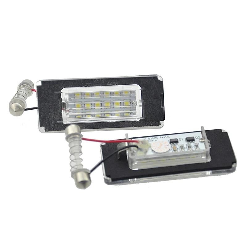 12V LED Number Plate Lamp For Mini Cooper R56 07-13 R57 2009-up R58 2011-up R59 2011-up White License Plate Light Assembly