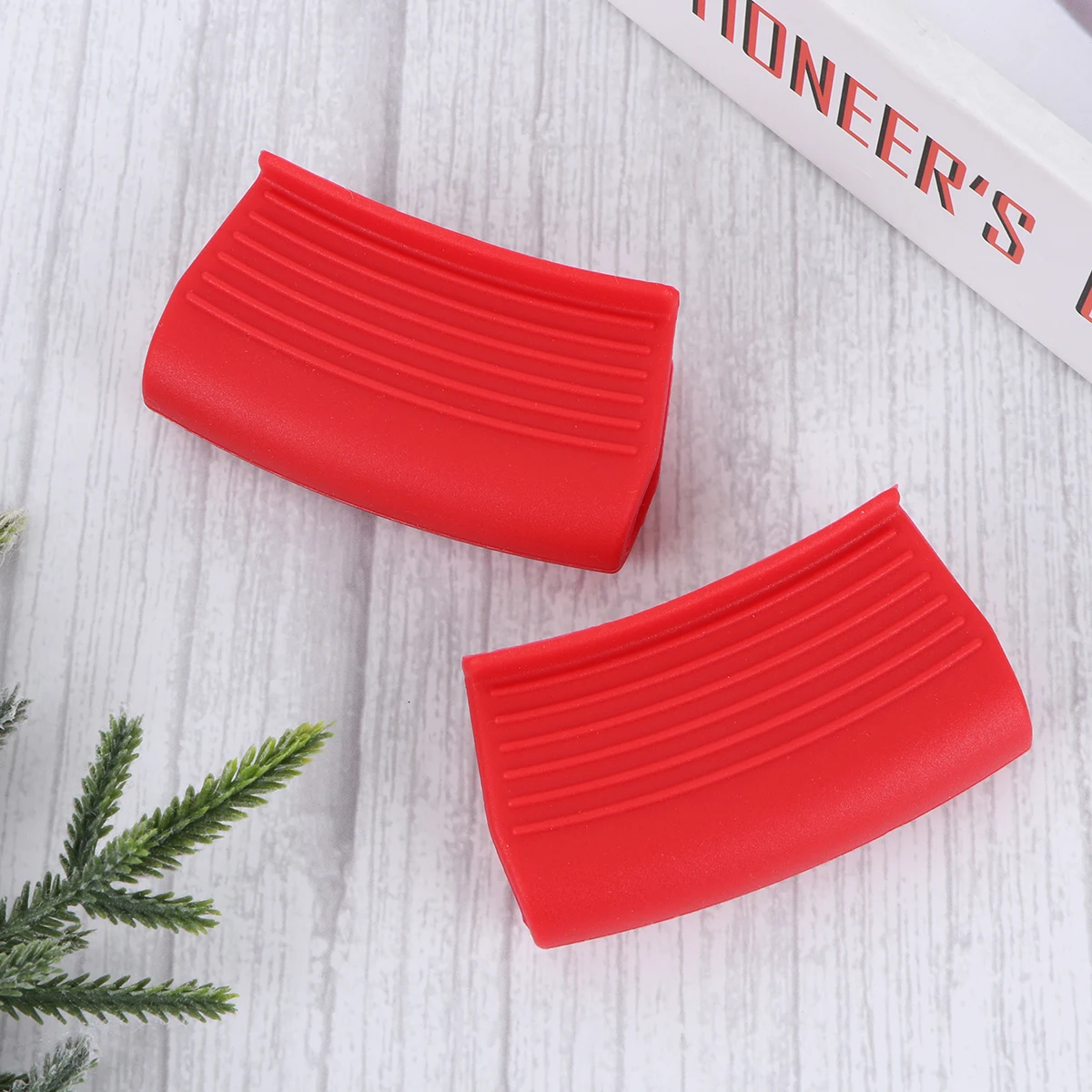 

4Pcs Silicone Pot Handle Covers Heat Resistant Anti-Scald Oven Mitts Cooking Pinch Mitts Pot Handle Covers