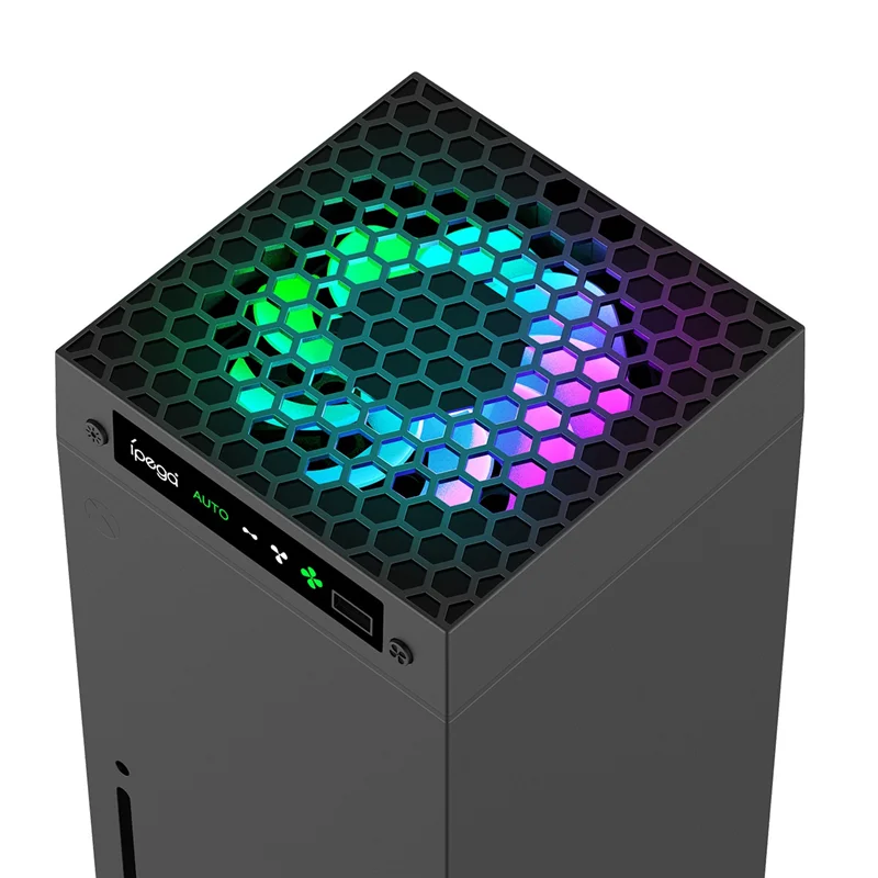 Ipega para la serie X ventilador con control de temperatura consola de juegos ventilador de refrigeración auriculares almacenamiento colgante soporte multifunción